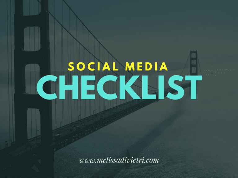 social media checklist