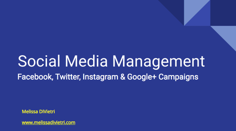 Social Media Campaigns