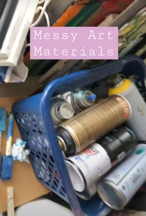 Messy art materials