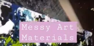 Messy art materials