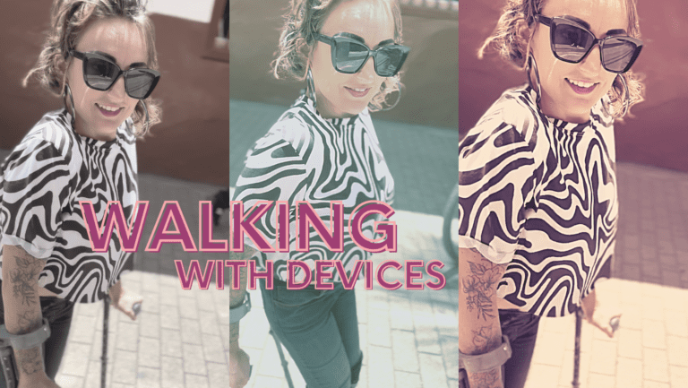 walking with crutches