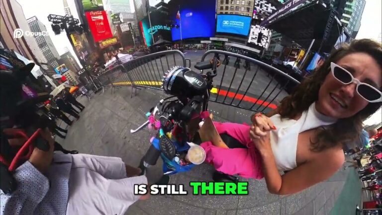 Rolling Times Square with My Medical Device 🎥 Blue Eye Queen’s NFT NYC Journey #AccessArt