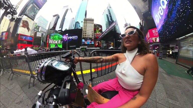 Rolling Times Square with My Medical Device 🎥 Blue Eye Queen’s NYC Street Life Story #AccessNYC