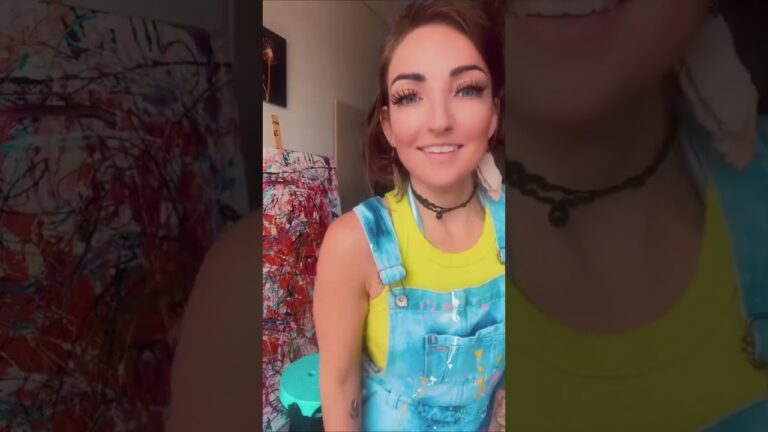 Disabled Woman Walking Bold Lines on Crutches 🖌️ Crafting Her Own Masterpiece of Life, Color, and