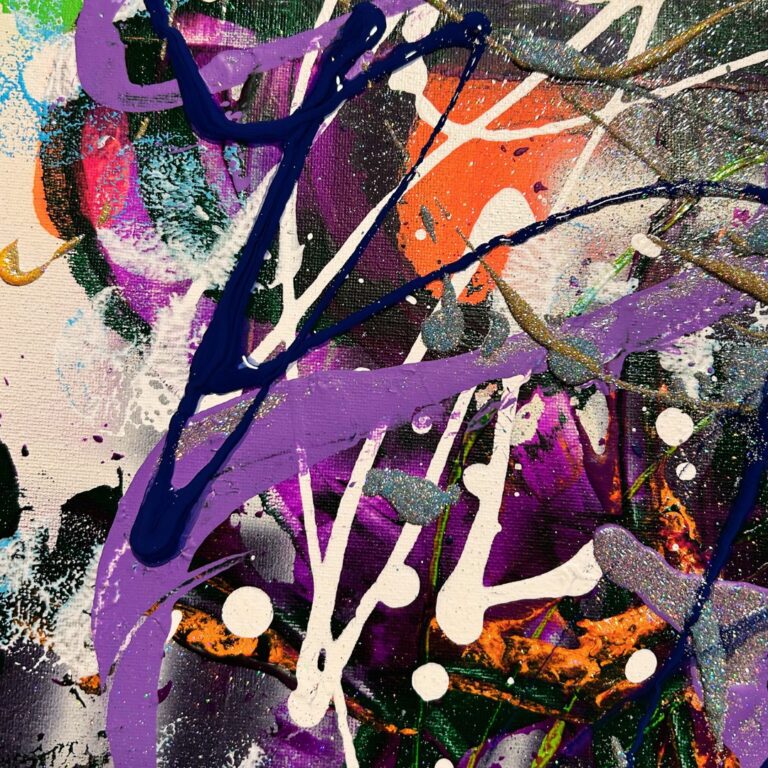 98. Growth is Never Pretty It’s uncomfortable. Unforgiving. But worth it. I let go of safety and stepped into peace. The mess became my masterpiece. 🎨 Start Collecting: 🔗 www.melissadivietri.com/abstract-art-canvas-wrap-prints/ #GlobalCreator