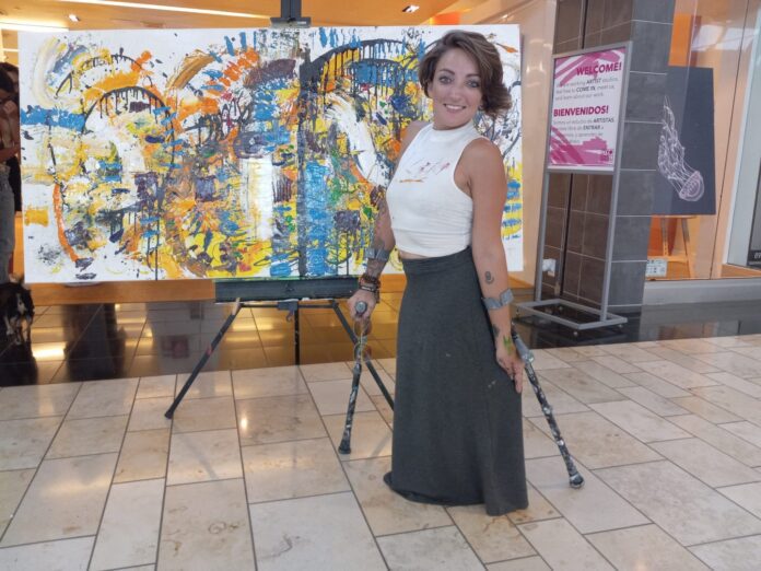 I’ve turned obstacles into paint and pain into purpose. Being uniquely abled means creating with soul, strength, and deep intention. 🖌️ #selfieoftheday Watch me work: 🔗 melissadivietri.com/art #ArtLife