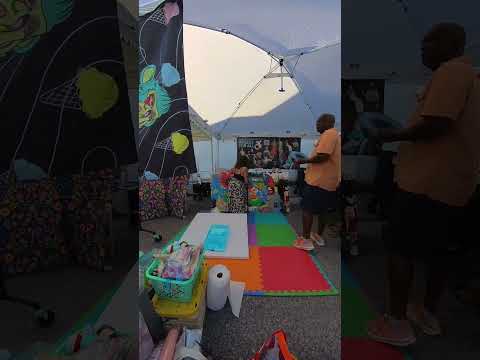 Rolling to the Festival With My Art 🎢 Disabled Creator Brings Joy Through Paint #RollingExpression