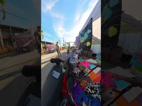 Disabled Artist Vends Abstract Art 🎨 Behind the Booth at Local Festival in Full Color #LiveArtBooth