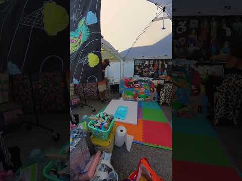 Crowd Reactions 🌟 Disabled Artist Paints Live at Festival & Inspires the Streets #PeopleAndPaint