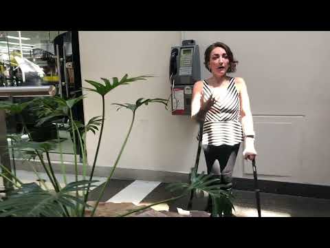 Look at her go! Walking With Confidence in Medellín With Forearm Crutches 🌍 #MobilityMatters