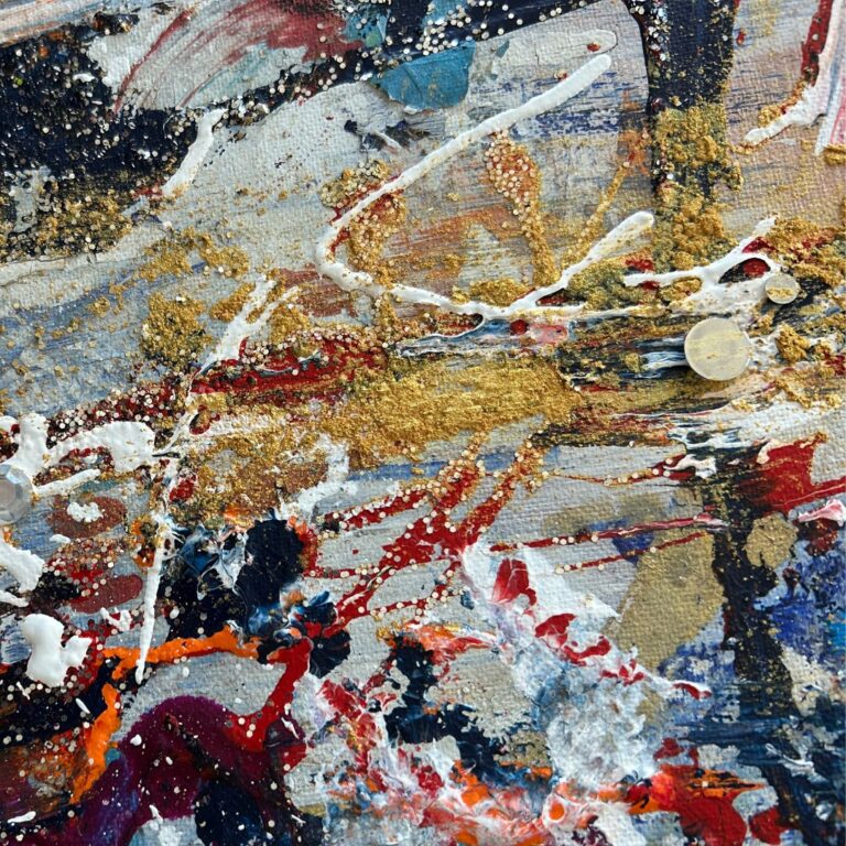 142. Authentically In Progress⠀ ⠀ I’m not finished—and I don’t have to be. My growth is messy and real. And that’s the most authentic part. 🌱⠀ ⠀ Start Collecting: 🔗 www.shop.melissadivietri.com/products/abstract-art-print #newart