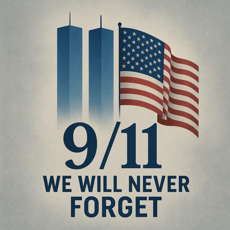 Today, we pause to honor the lives lost and the heroes who stood tall on 9/11. Your bravery and sacrifice will never be forgotten. 🇺🇸 God Bless America. #NeverForget #September11 #GodBlessAmerica