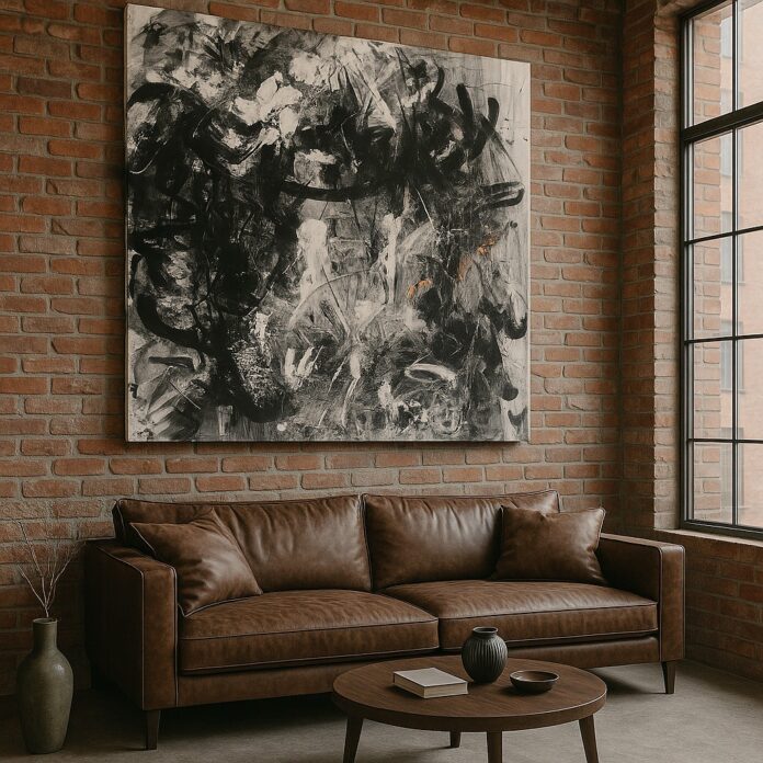 This isn’t soft—it’s strength. 🏙️ The Industrial Abstract Painting captures urban energy + industrial grit in a handmade canvas for modern spaces. 🔗 www.shop.melissadivietri.com/products/industrial-abstract-painting-handmade-art #newart @missydi