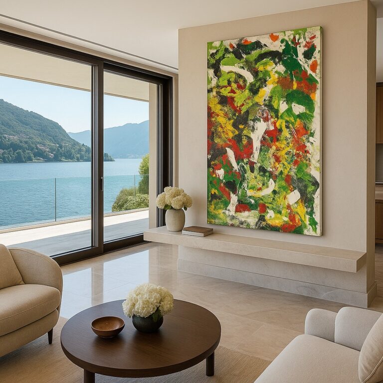 When we pause long enough to look inward, we discover galaxies in our own minds—this painting is that mirror, handmade and radiant. 🌌⠀ ⠀ 🔗 www.shop.melissadivietri.com/products/the-beauty-looking-inside-abstract-painting-handmade-art #newart @missydi ⠀