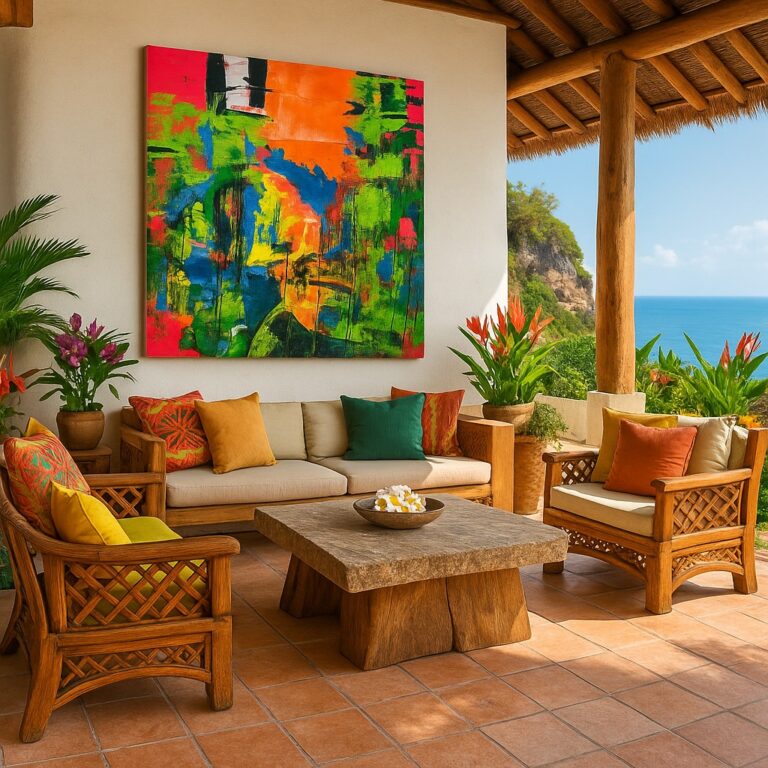 A canvas alive with rhythm 🌊 The Tropical Abstract Painting is handmade to capture light, energy, and the spirit of the islands. Pure originality for your collection. https://shop.melissadivietri.com/products/tropical-abstract-painting-handmade-art