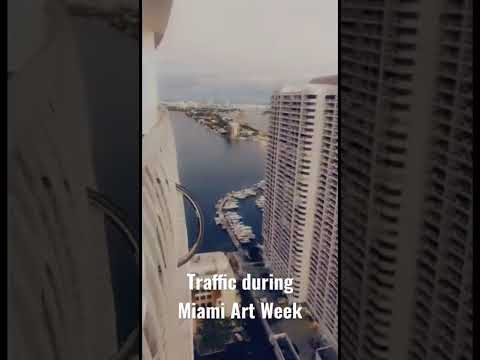 Time Flies! Top floor view of traffic during Miami Art Week 2021 😨