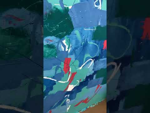 Watch This Artist Transform A Rooftop Into Abstract Energy In Miami 🎨 #abstractartist