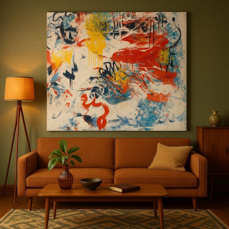 Summer never ends with this painting 🌺 Handmade with bold color + uplifting energy, the Calm Holds Power Abstract Painting is a radiant centerpiece. 🔗 #PositiveArt https://shop.melissadivietri.com/products/calm-holds-power-abstract-painting-handmade-art @missydi