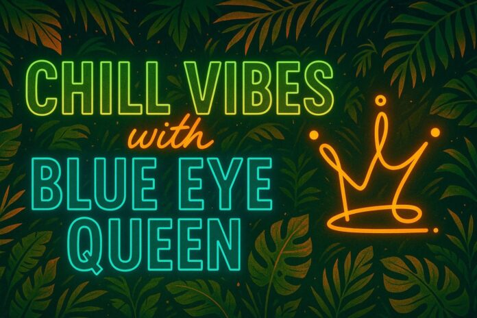 Friday Chill Vibes 🌿✨ with Blue Eye Queen. Slow down, breathe deep, and let the week fade. #ChillVibes https://melissadivietri.com/live-streaming/