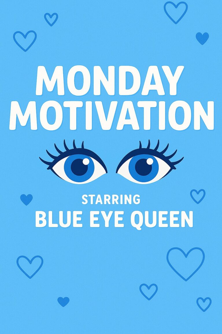 Monday Motivation 💙👁️ with Blue Eye Queen. Fuel up with art, energy, and faith to power your week. #MondayEnergy https://melissadivietri.com/live-streaming/