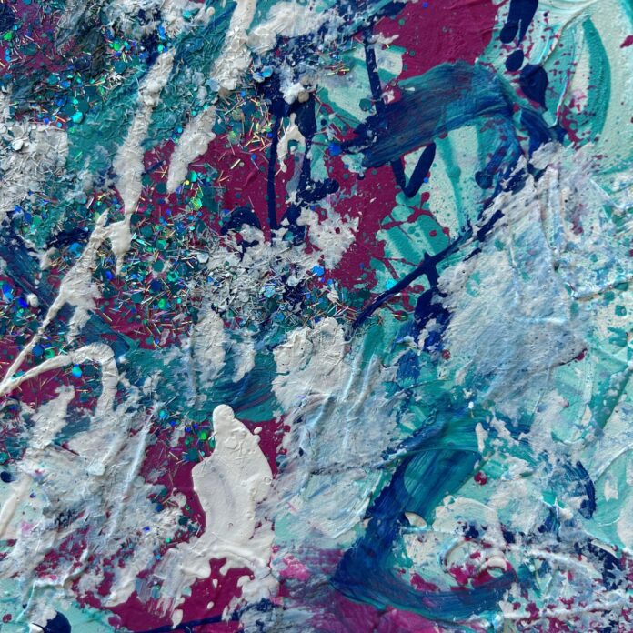 Tides Without Gravity 💫⠀ My art releases me — freed from weight, guided only by color and rhythm.⠀ In this cosmic ocean, we all rise equally, weightless in the embrace of creativity. @einsight.art @missydi ⠀ #generativeai #abstractart