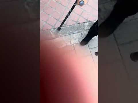 Walking With Confidence on Forearm Crutches in Downtown Medellín 🌆 #UniqueAbility