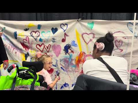 How I Paint From A Wheelchair At National Disability Awareness Events 🎭 #InclusiveArt