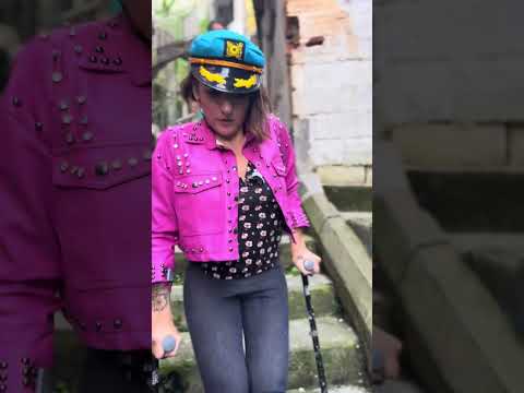 Watch This Strong Woman Scale Steep Streets In Colombia Without A Wheelchair 🌄 #uniquelyabled